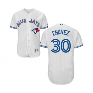 Men Toronto Blue Jays #30 jesse chavez Majestic White Flexbase Authentic Collection Player Jersey