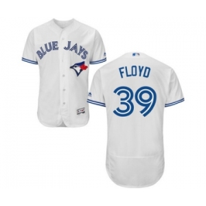 Men Toronto Blue Jays #39 gavin floyd Majestic White Flexbase Authentic Collection Player Jersey