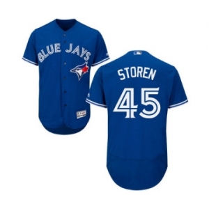 Men Toronto Blue Jays #45 drew storen Majestic Blue Flexbase Authentic Collection Player Jersey[storen]