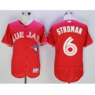 Men Toronto Blue Jays #6 Marcus Stroman Majestic Red Flexbase Authentic Collection Player Jersey