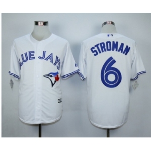 Men Toronto Blue Jays #6 Marcus Stroman White 2016 Official Cool Base Jersey