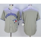 Men Toronto Blue Jays Blank Gray 2016 Official Cool Base Jersey