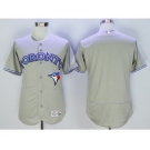 Men Toronto Blue Jays blank Majestic Gray Flexbase Authentic Collection Player Jersey