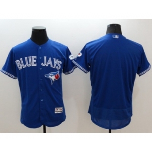 Men Toronto Blue Jays blank Majestic blue Royal 40th Anniversary Flexbase Authentic Collection Jersey
