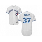 Men's Majestic Toronto Blue Jays #37 Jason Grilli White Flexbase Authentic Collection MLB Jersey