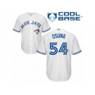 Men's Majestic Toronto Blue Jays #54 Roberto Osuna Authentic White Home MLB Jersey