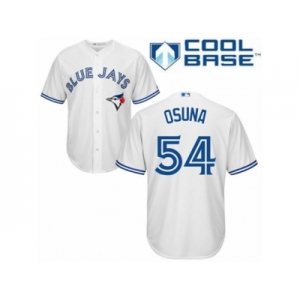 Men's Majestic Toronto Blue Jays #54 Roberto Osuna Authentic White Home MLB Jersey