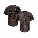 Men's Toronto Blue Jays #27 Vladimir Guerrero Jr. Authentic Camo Realtree Collection Flex Base Baseball Jersey