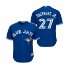 Men's Toronto Blue Jays #27 Vladimir Guerrero Jr. Replica Blue Alternate Baseball Jersey