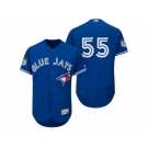 Men's Toronto Blue Jays #55 Russell Martin 2017 Spring Training Flex Base Authentic Collection Stitched Baseball Jersey