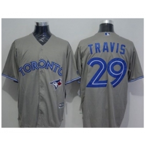 Toronto Blue Jays #29 Devon Travis Grey New Cool Base Stitched Baseball Jersey[Travis]