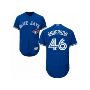 Toronto Blue Jays #46 Brett Anderson Royal Blue Flexbase Authentic Collection MLB Jersey