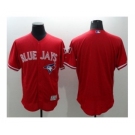 Toronto Blue Jays Blank Red Flexbase Authentic Collection Canada Day Stitched Baseball Jerse
