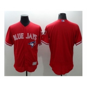 Toronto Blue Jays Blank Red Flexbase Authentic Collection Canada Day Stitched Baseball Jerse