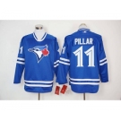 mlb jerseys toronto blue jays #11 kevin pillar blue long sleeve