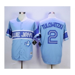 mlb jerseys toronto blue jays #2 tulowitzki lt.blue[2015 new]