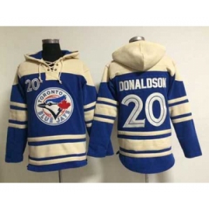 mlb jerseys toronto blue jays #20 donaldson blue[pullover hooded sweatshirt]