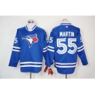 mlb jerseys toronto blue jays #55 martin blue long sleeve[martin]