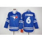 mlb jerseys toronto blue jays #6 marcus stroman blue long sleeve