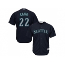 Men Seattle Mariners #22 Robinson Cano Navy Blue New Cool Base Stitched MLB Jersey