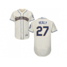 Men Seattle Mariners #27 Ryon Healy Cream Flexbase Authentic Collection Stitched MLB Jersey