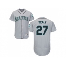 Men Seattle Mariners #27 Ryon Healy Grey Flexbase Authentic Collection Stitched MLB Jersey