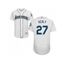 Men Seattle Mariners #27 Ryon Healy White Flexbase Authentic Collection Stitched MLB Jersey