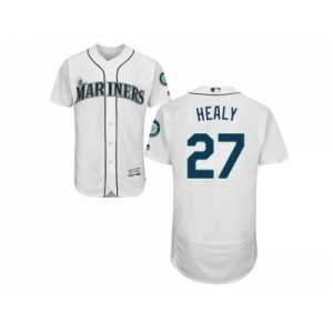 Men Seattle Mariners #27 Ryon Healy White Flexbase Authentic Collection Stitched MLB Jersey