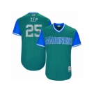 Men's 2017 Little League World Series Mariners #25 Marc Rzepczynski Zep Aqua Jersey