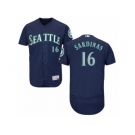 Men's Majestic Seattle Mariners #16 Luis Sardinas Navy Blue Flexbase Authentic Collection MLB Jersey