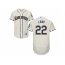 Men's Majestic Seattle Mariners #22 Robinson Cano Cream Flexbase Authentic Collection MLB Jersey