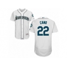 Men's Majestic Seattle Mariners #22 Robinson Cano White Flexbase Authentic Collection MLB Jersey