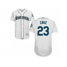 Men's Majestic Seattle Mariners #23 Nelson Cruz White Flexbase Authentic Collection MLB Jersey