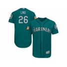 Men's Majestic Seattle Mariners #26 Adam Lind Teal Green Flexbase Authentic Collection MLB Jersey