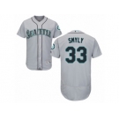 Men's Majestic Seattle Mariners #33 Drew Smyly Grey Flexbase Authentic Collection MLB Jersey