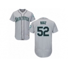 Men's Majestic Seattle Mariners #52 Carlos Ruiz Grey Flexbase Authentic Collection MLB Jersey