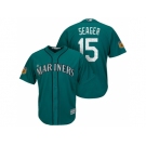 Men's Seattle Mariners #15 Kyle Seager 2017 Spring Training Cool Base Stitched MLB Jersey