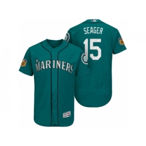 Men's Seattle Mariners #15 Kyle Seager 2017 Spring Training Flex Base Authentic Collection Stitched Baseball Jersey