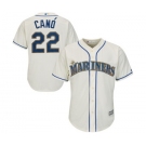 Men's Seattle Mariners #22 Robinson Cano Majestic Cream Cool Base Player Jersey