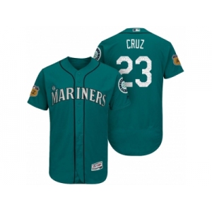Men's Seattle Mariners #23 Nelson Cruz 2017 Spring Training Flex Base Authentic Collection Stitched Baseball Jersey