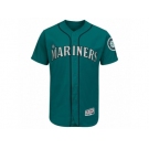 Men's Seattle Mariners Majestic Alternate Blank Green Flex Base Authentic Collection Team Jersey