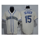 Seattle Mariners #15 Kyle Seager Cream New Cool Base Stitched MLB Jersey