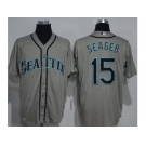 Seattle Mariners #15 Kyle Seager Grey New Cool Base Stitched MLB Jersey