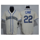 Seattle Mariners #22 Robinson Cano Cream New Cool Base Stitched MLB Jersey