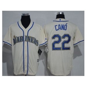 Seattle Mariners #22 Robinson Cano Cream New Cool Base Stitched MLB Jersey