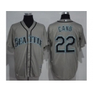 Seattle Mariners #22 Robinson Cano Grey New Cool Base Stitched MLB Jersey