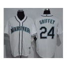 Seattle Mariners #24 Ken Griffey White New Cool Base Stitched MLB Jersey