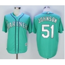 Seattle Mariners #51 Randy Johnson Green New Cool Base Stitched Baseball Jersey[Johnson]