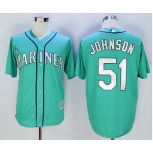 Seattle Mariners #51 Randy Johnson Green New Cool Base Stitched Baseball Jersey[Johnson]