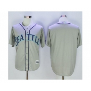 Seattle Mariners Blank Grey New Cool Base Stitched Baseball Jersey